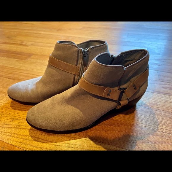 Sam Edelman Suede Western Ankle Booties - Picture 2 of 4